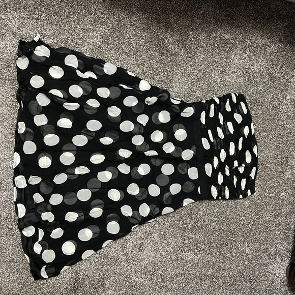 Ann Taylor Strapless Polka Dot Dress - Picture 1 of 3